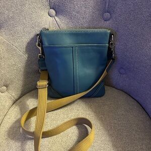 Coach vintage Teal Crossbody